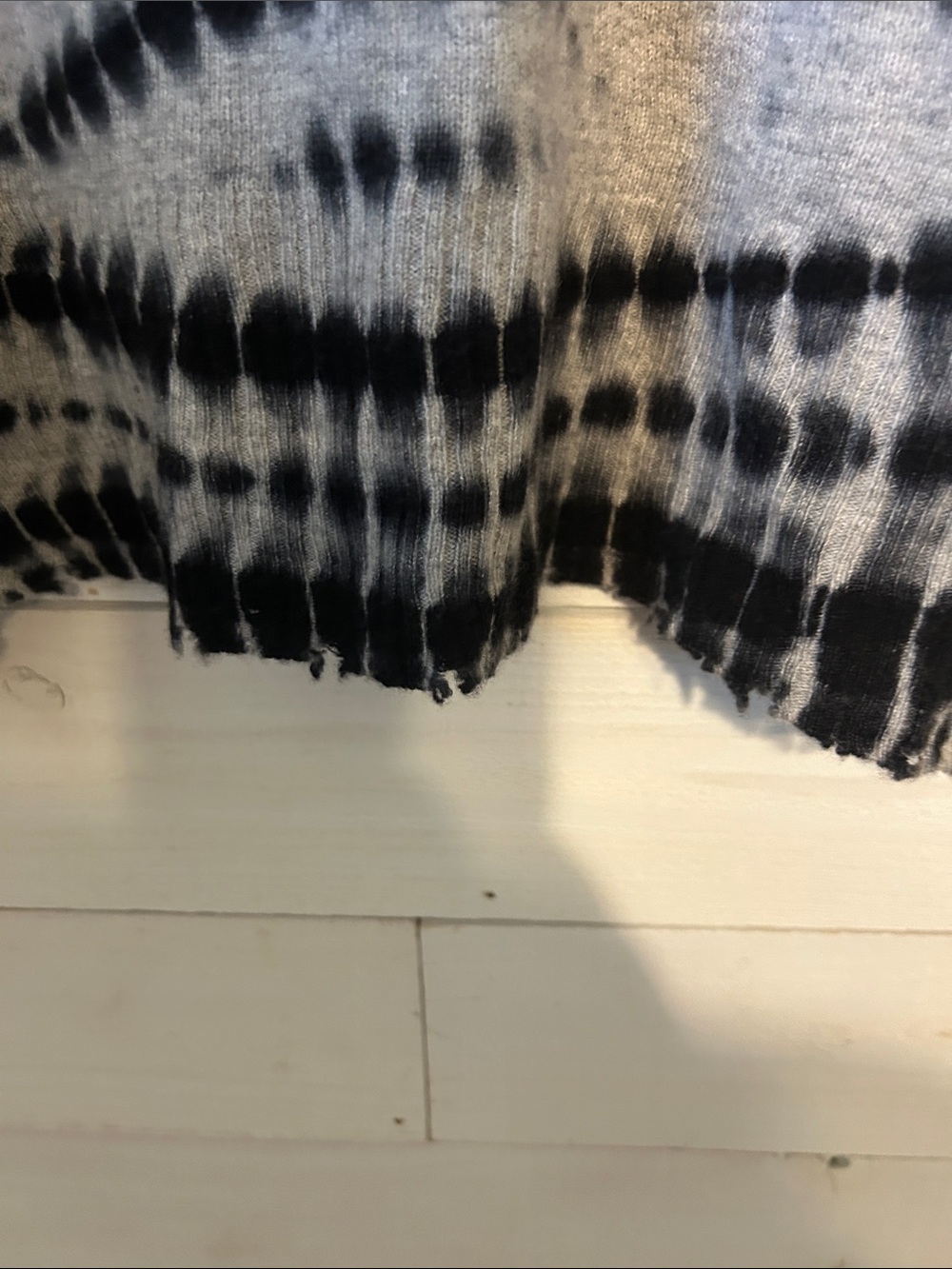 Design History Black and Gray Tie-Dye Crew Neck Sweater - Picture 5 of 8